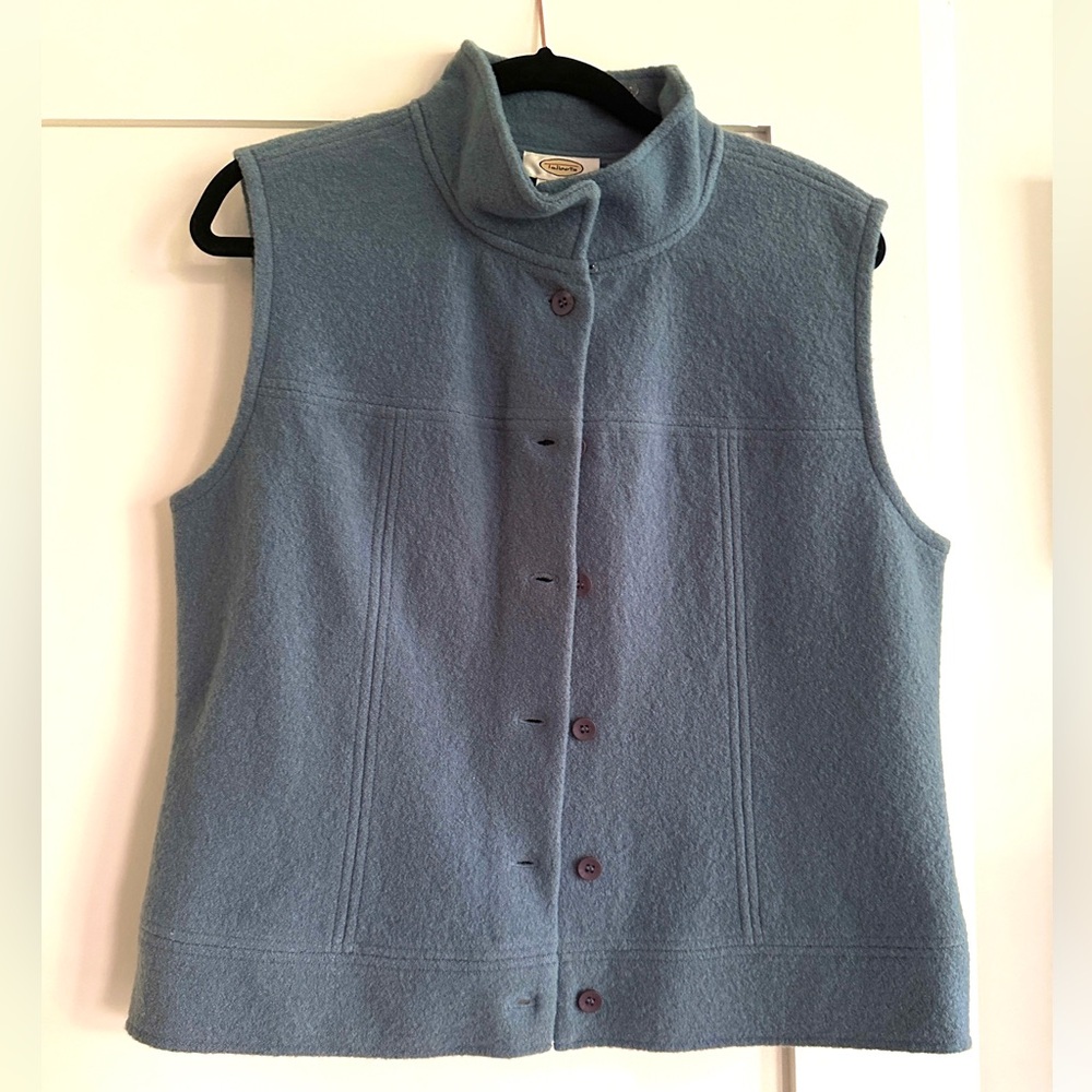 Talbots Vintage Blue Wool Vest